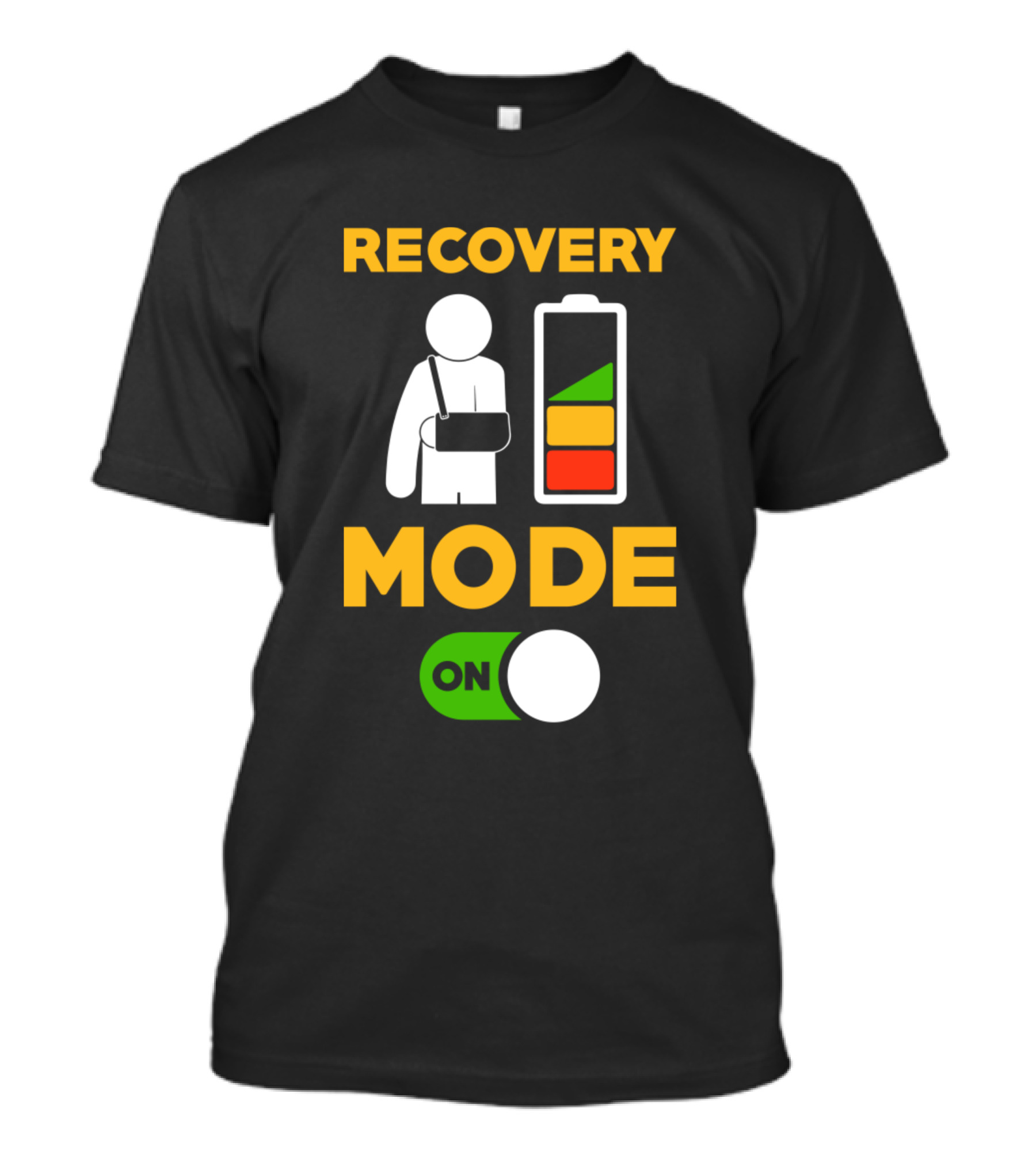 RECOVERY MODE ON Battery Arm Sling T-Shirt