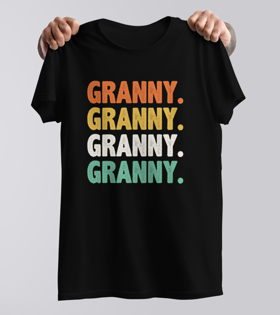 Granny Granny Granny Granny Retro Colors T-Shirt