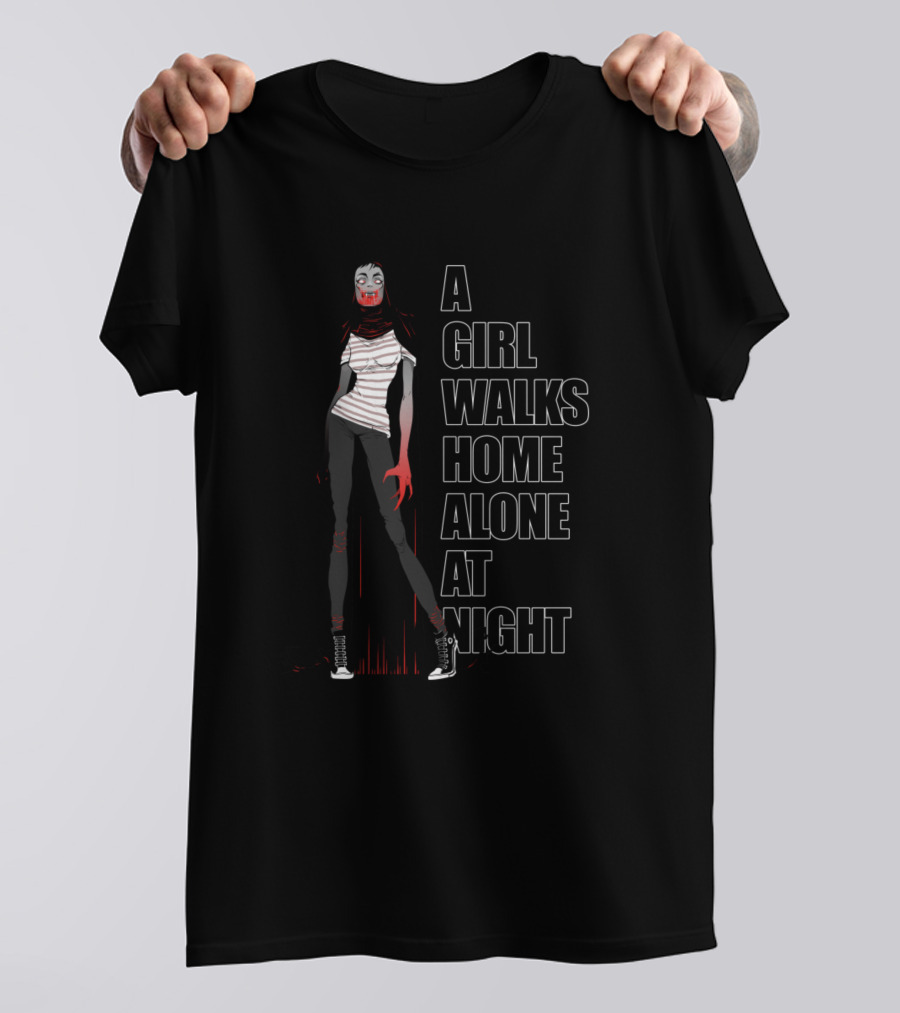 A Girl Walks Home Alone At Night T-Shirt