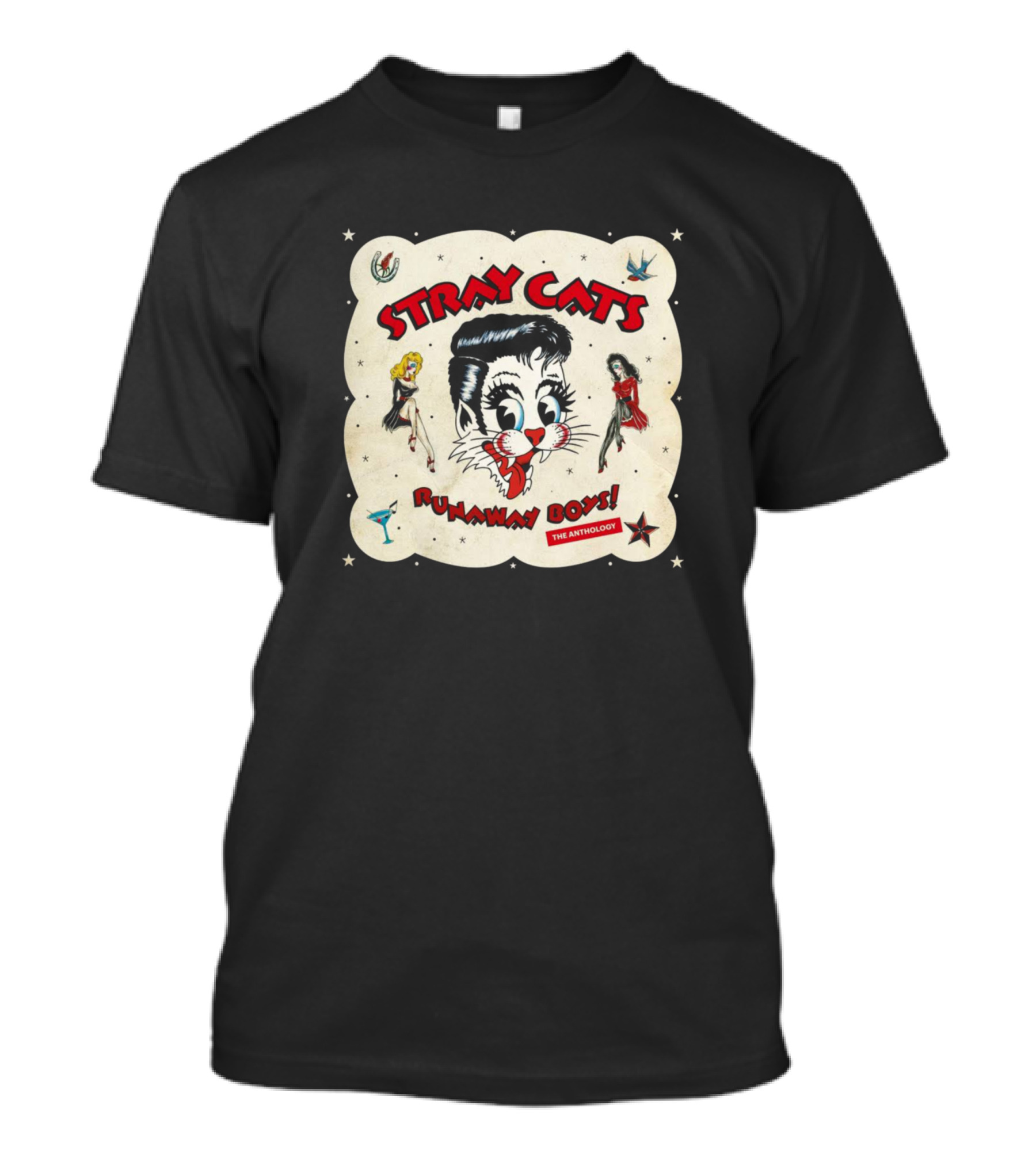 Stray Cats Runaway Boys The Anthology T-Shirt