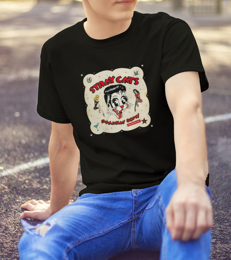 Stray Cats Runaway Boys The Anthology T-Shirt