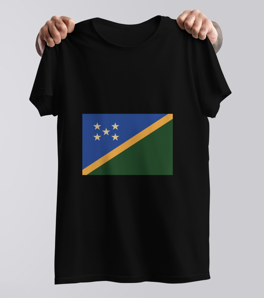 Solomon Islands Honiara Flag Iconic Display T-Shirt