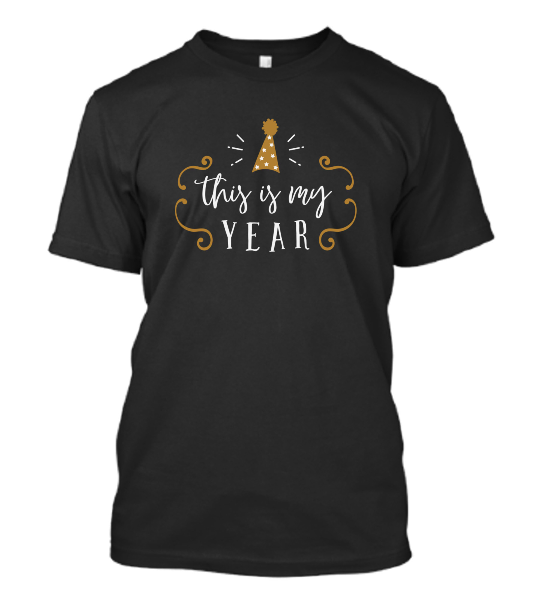 This Is My Year Party Hat Sparkles T-Shirt