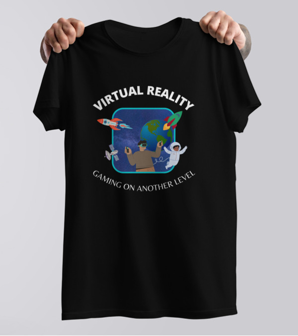 Virtual Reality Gaming On Another Level Astronaut Space Adventure T-Shirt