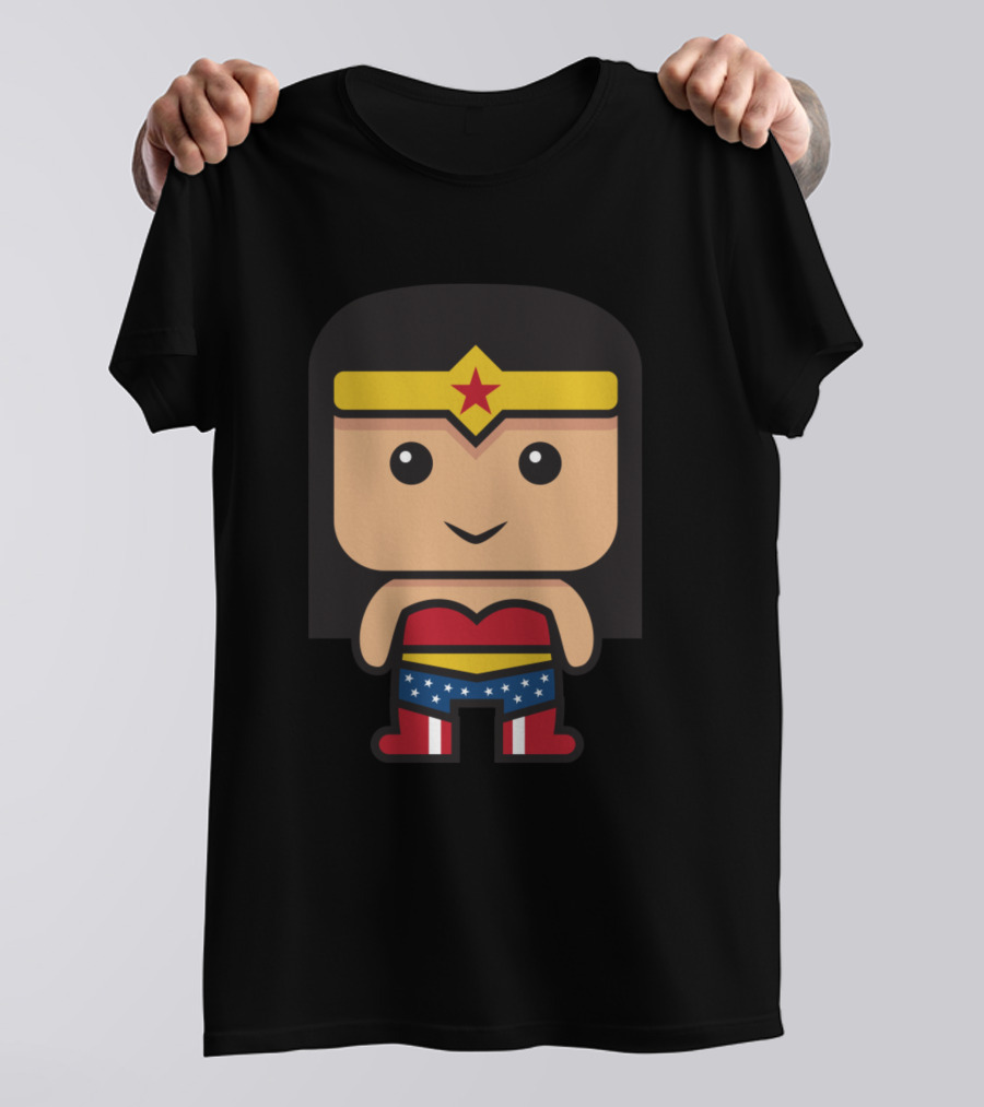 Wonder Woman Superhero Cute Character T-Shirt