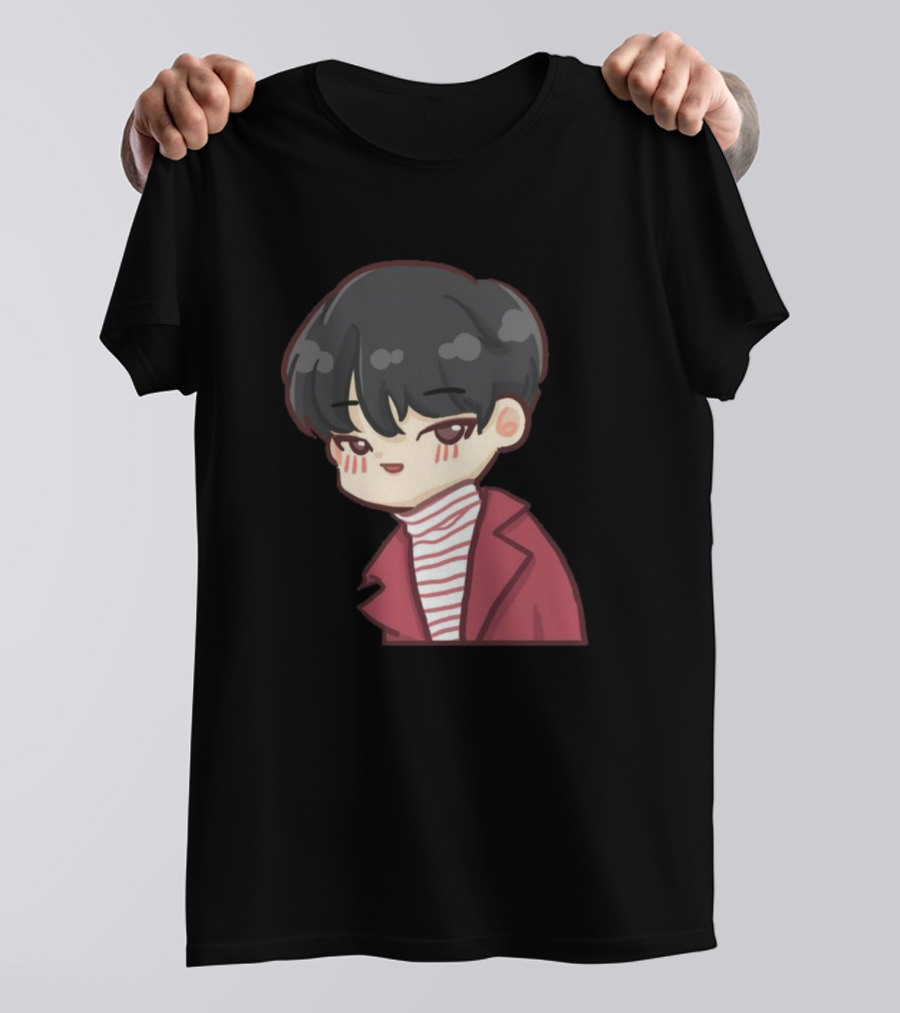 Wonwoo Seventeen Cartoon Character K-Pop Idol T-Shirt