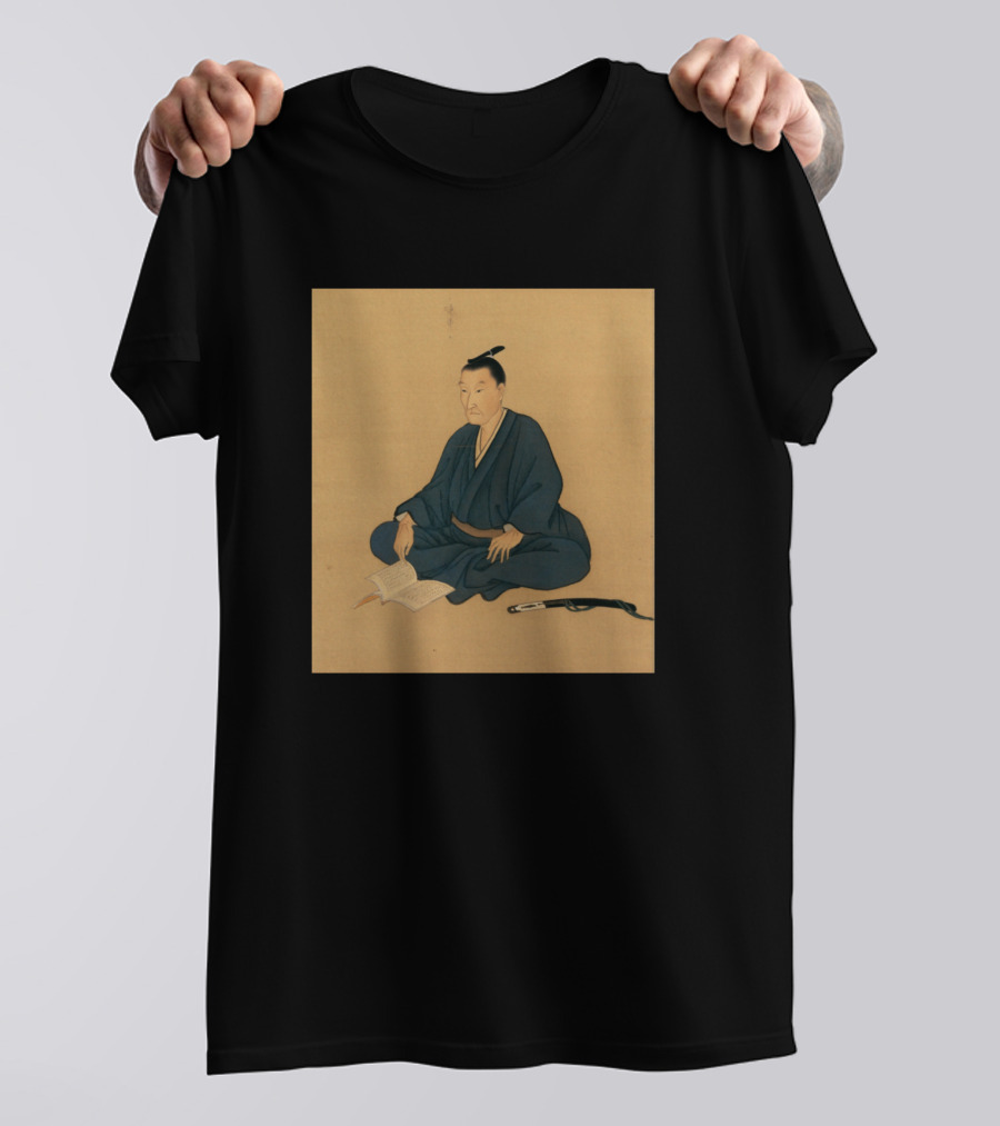 Yoshida Shoin Sitting With Book And Sword T-Shirt