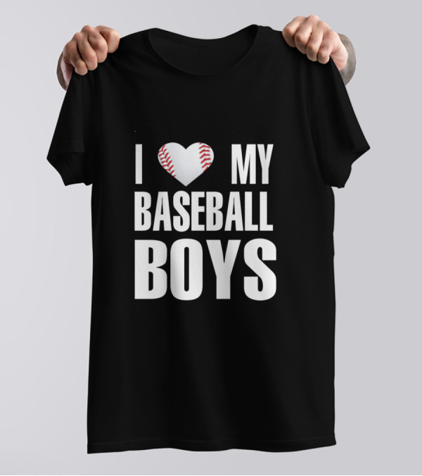 I Love My Baseball Boys T-Shirt