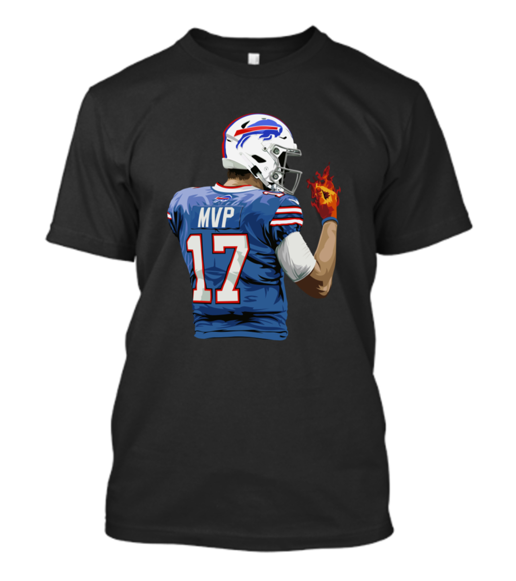 Josh Allen MVP 17 Hot Hand Buffalo Bills T-Shirt