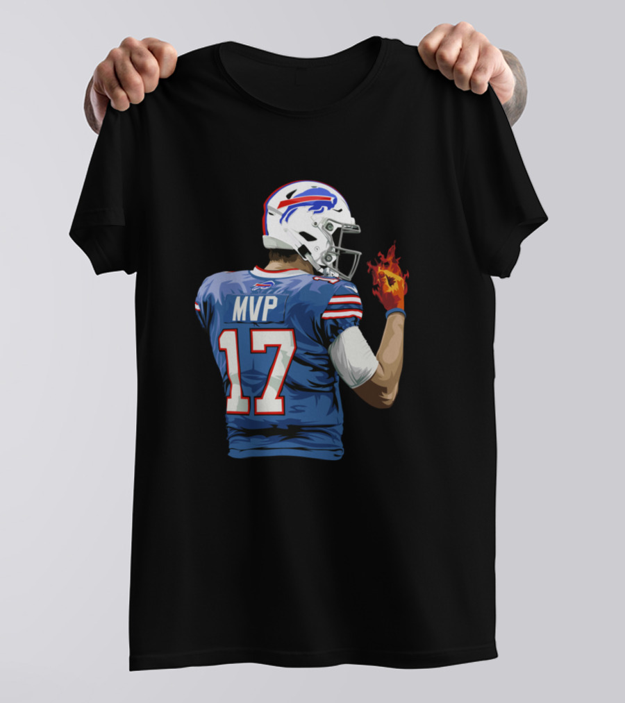 Josh Allen MVP 17 Hot Hand Buffalo Bills T-Shirt