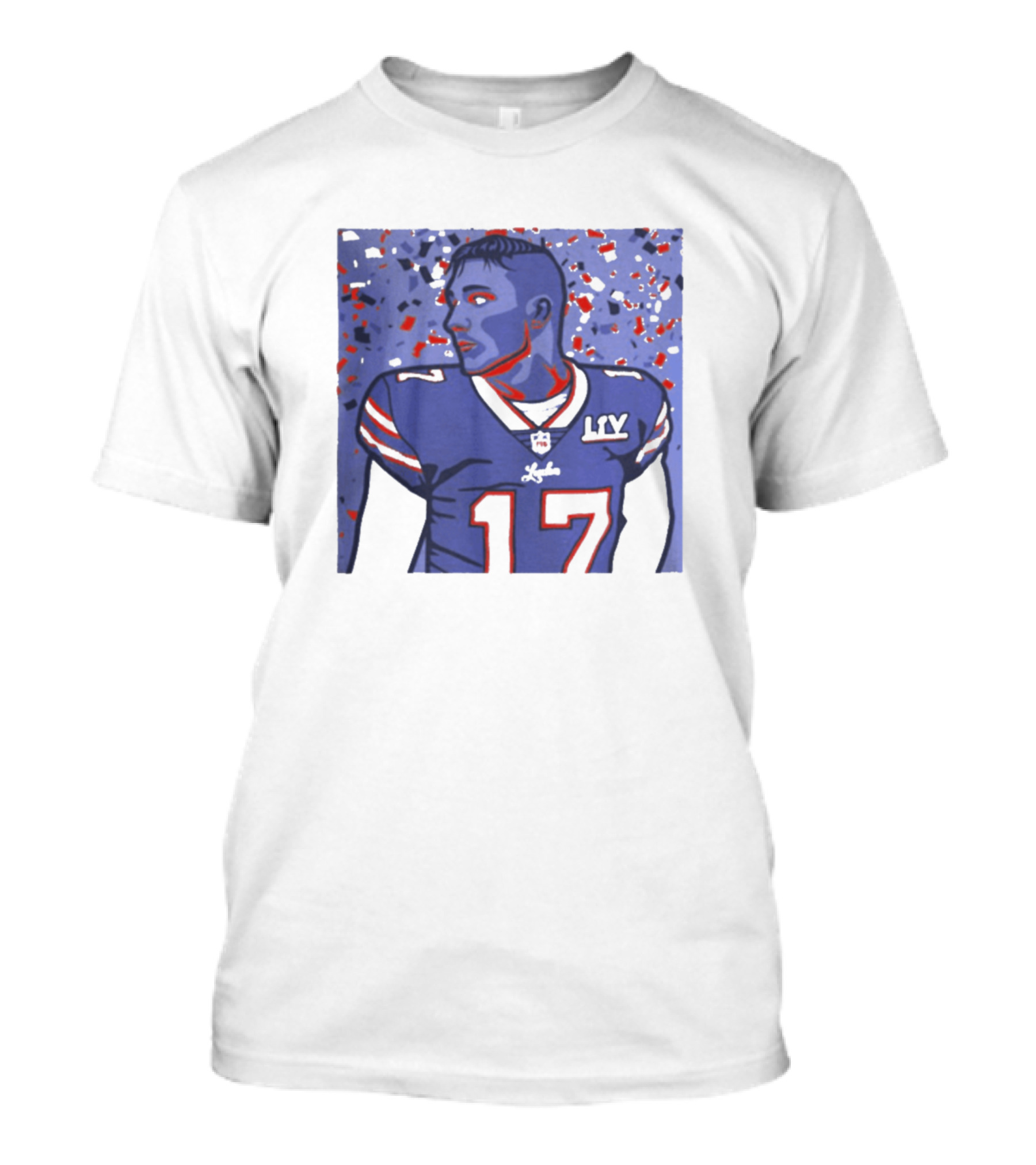 Josh Allen 17 LV Jersey NFL T-Shirt