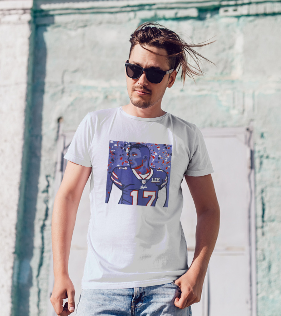 Josh Allen 17 LV Jersey NFL T-Shirt