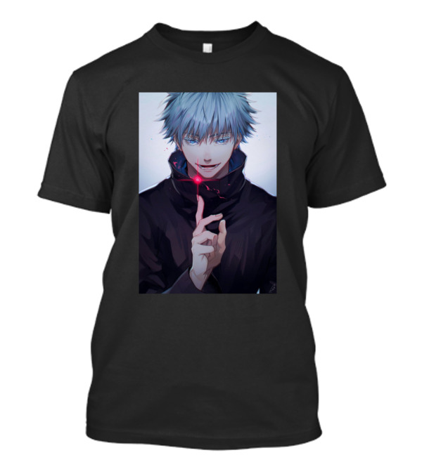 Jujutsu Kaisen Anime Sorcerer Portrait With Cursed Energy Glow T-Shirt