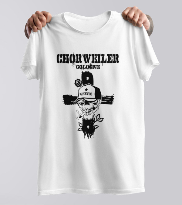 Chorweiler Cologne Ghetto Skull With Hat T-Shirt