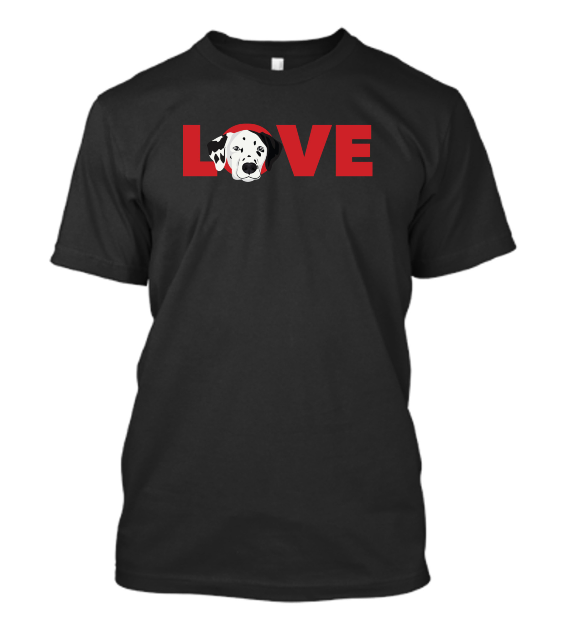LOVE Cute Dalmatian Dog T-Shirt
