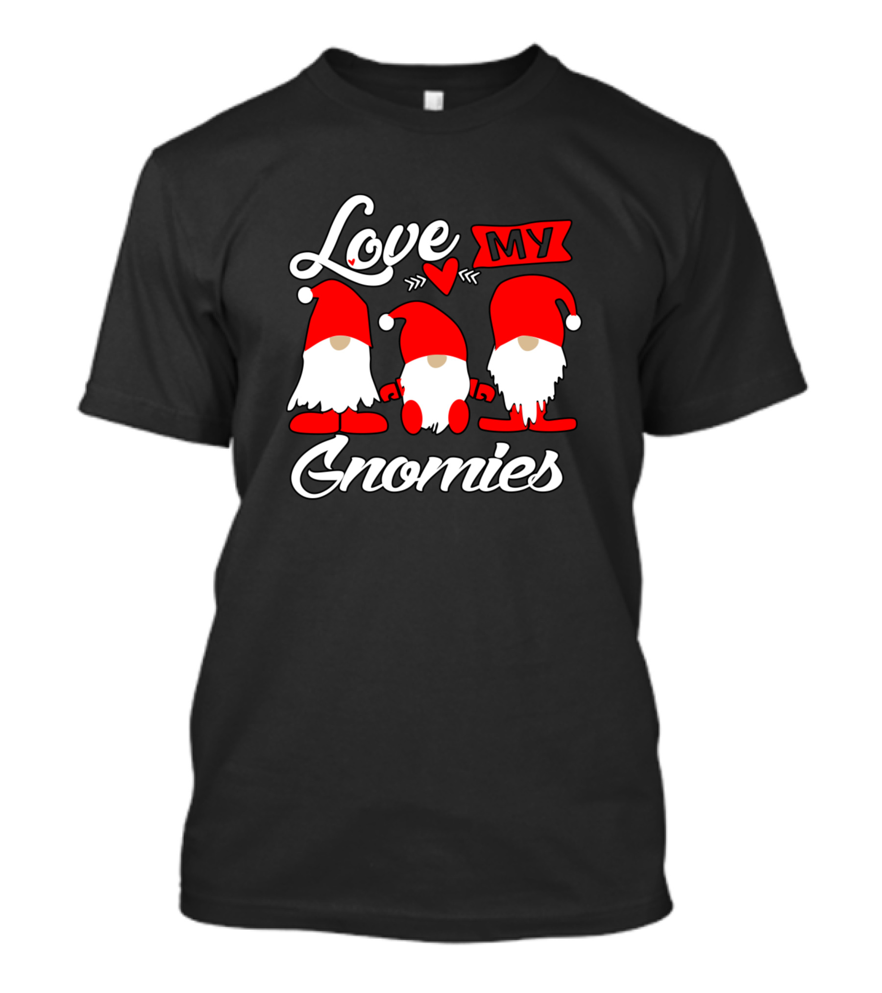 Love My Gnomies Valentine's Day Gnome Trio T-Shirt
