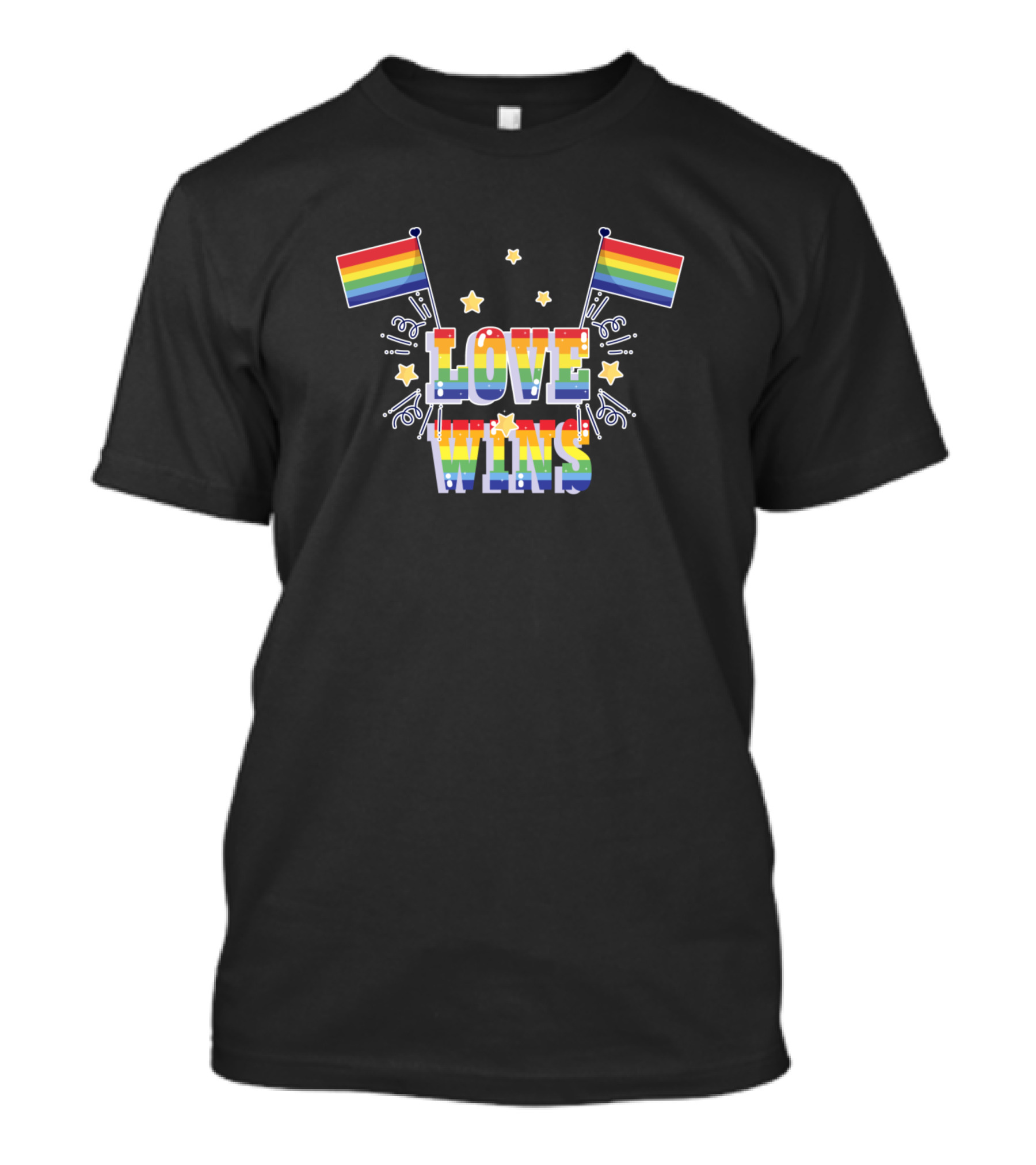 Love Wins Pride Flags T-Shirt