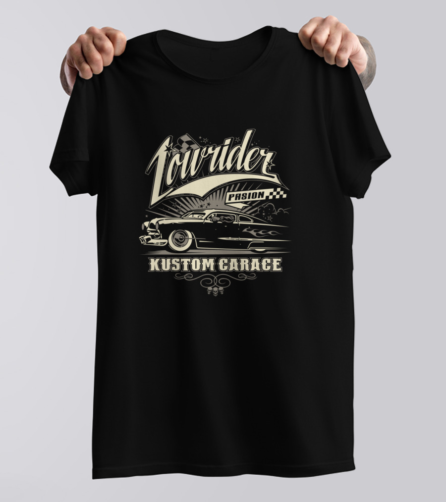 Lowrider Pasion Kustom Garage Classic Car T-Shirt