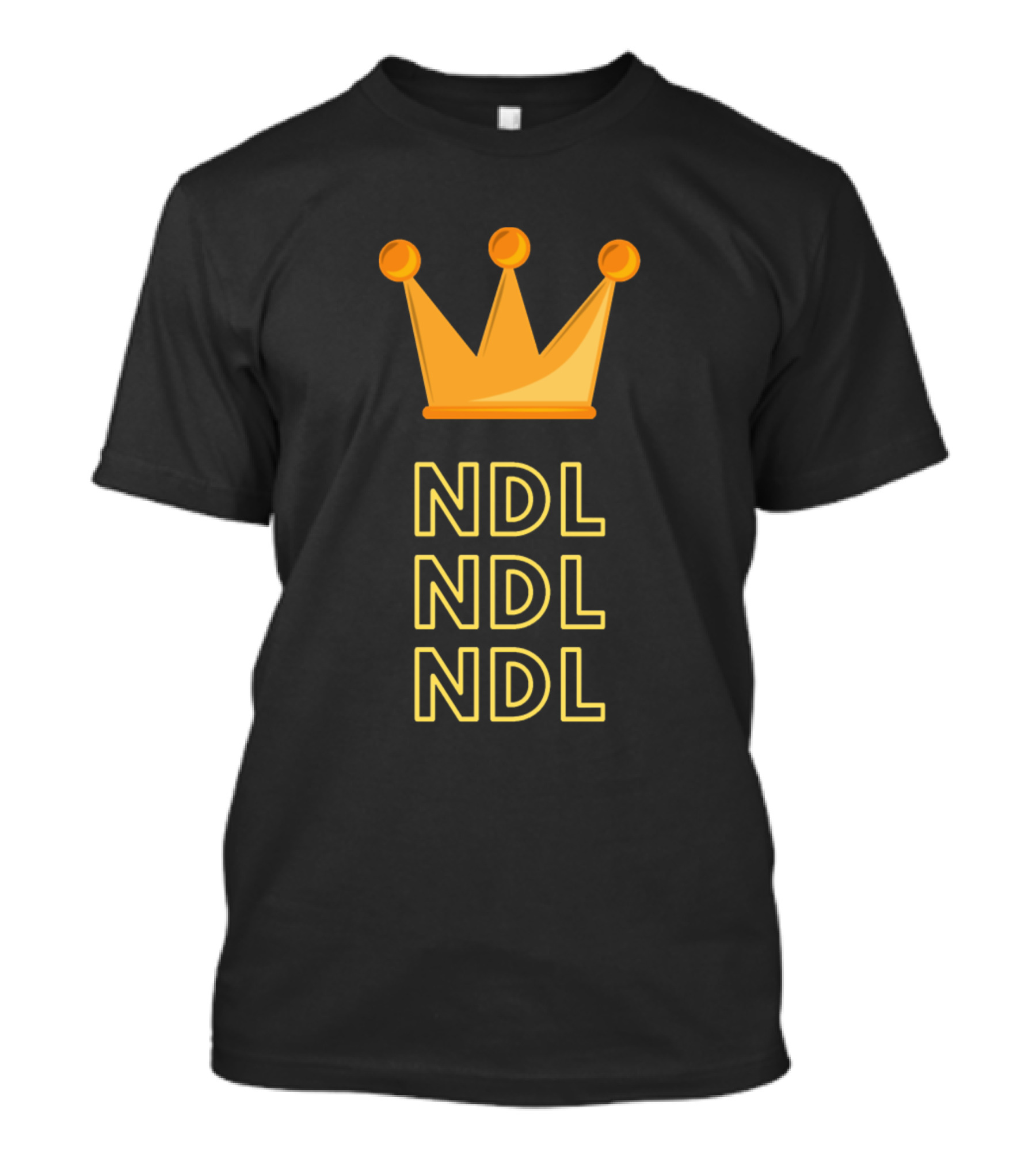 NDL Crown Icon Repeated Text Active T-Shirt