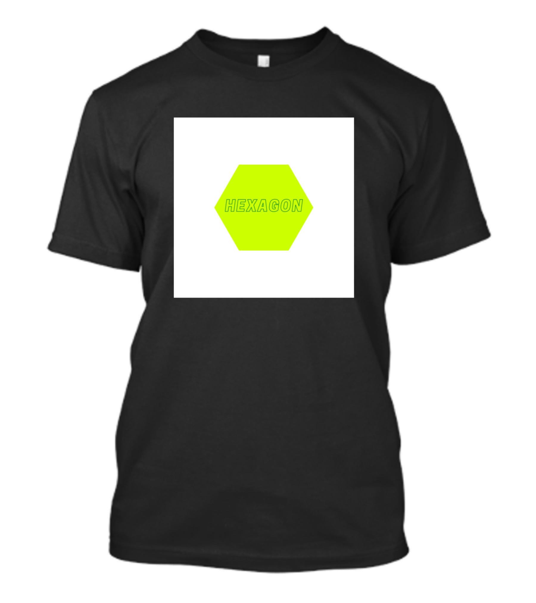 HEXAGON Neon Green T-Shirt