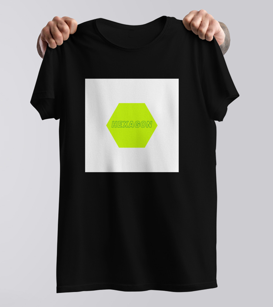 HEXAGON Neon Green T-Shirt
