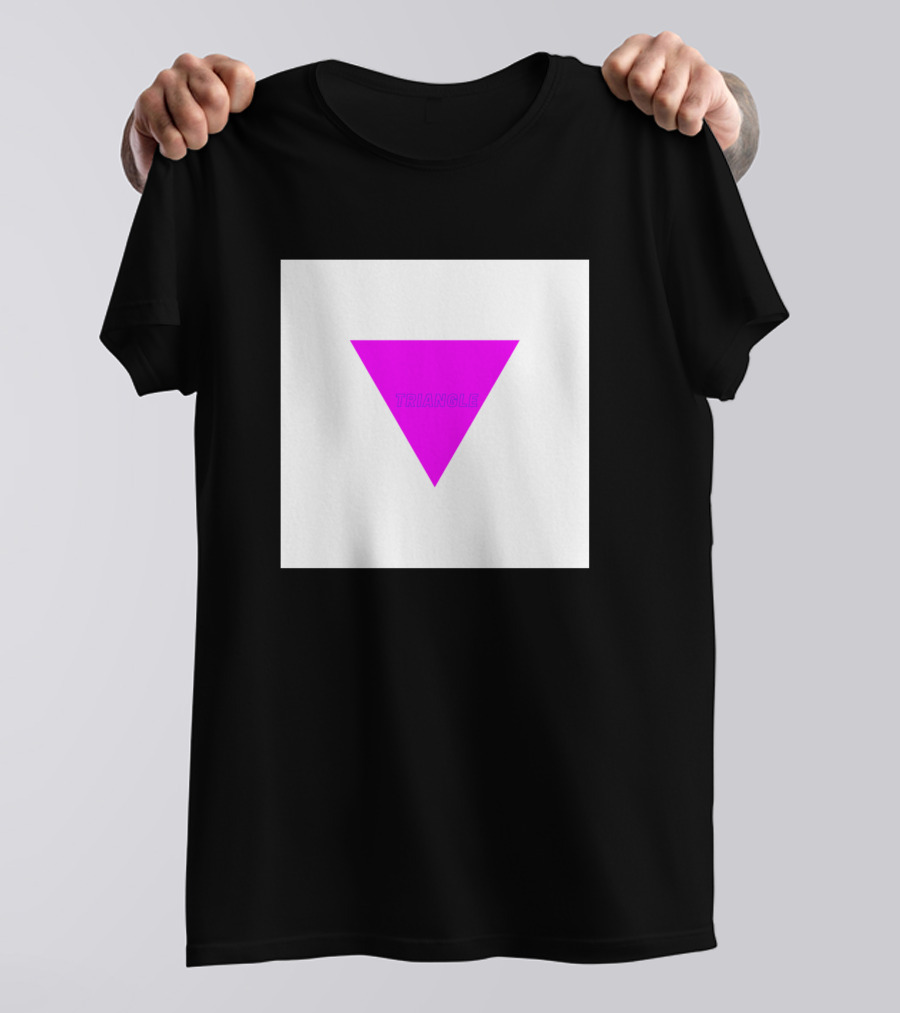 Neon Purple Triangle T-Shirt
