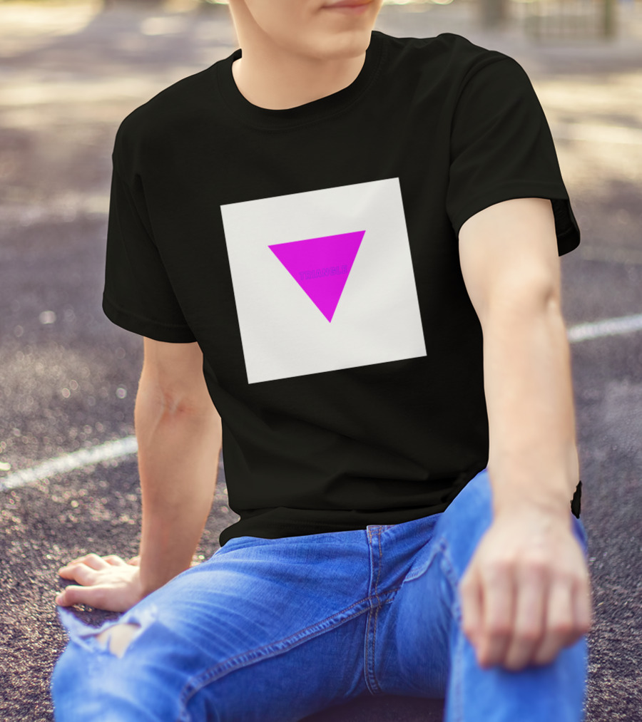 Neon Purple Triangle T-Shirt