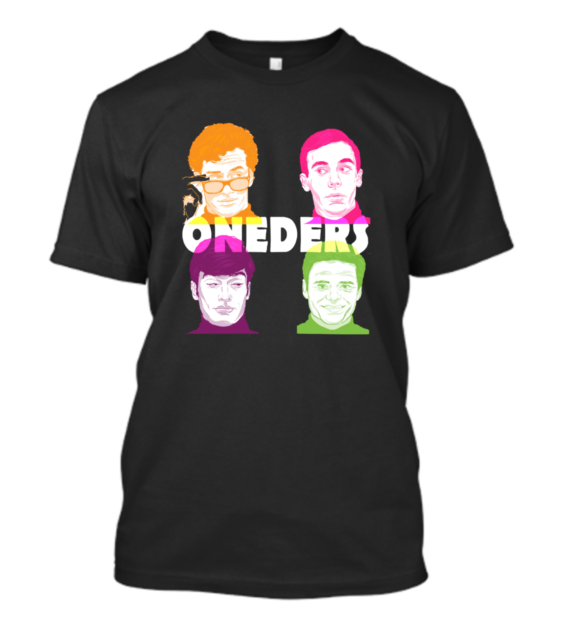 Oneders Band Colorful Pop Art Faces T-Shirt