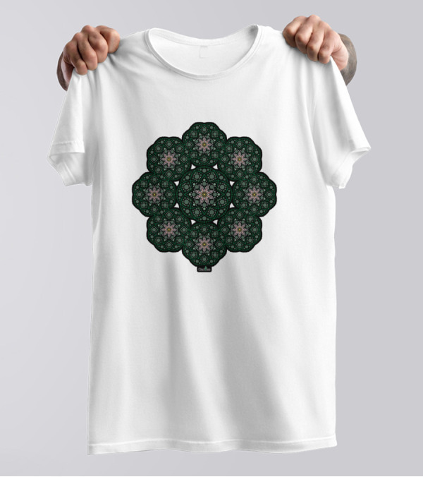 Peyote Huichol Mandala Colorful Ornate Floral T-Shirt