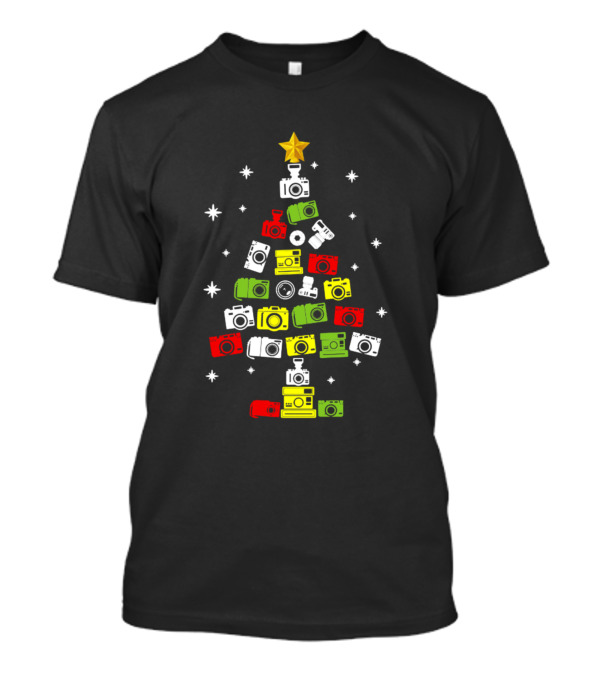 Holiday Camera Tree Festive Photography T-Shirt