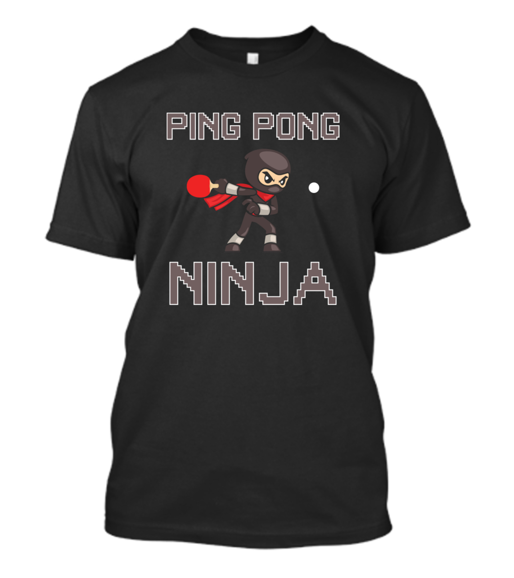 Ping Pong Ninja Addict Funny Table Tennis T-Shirt