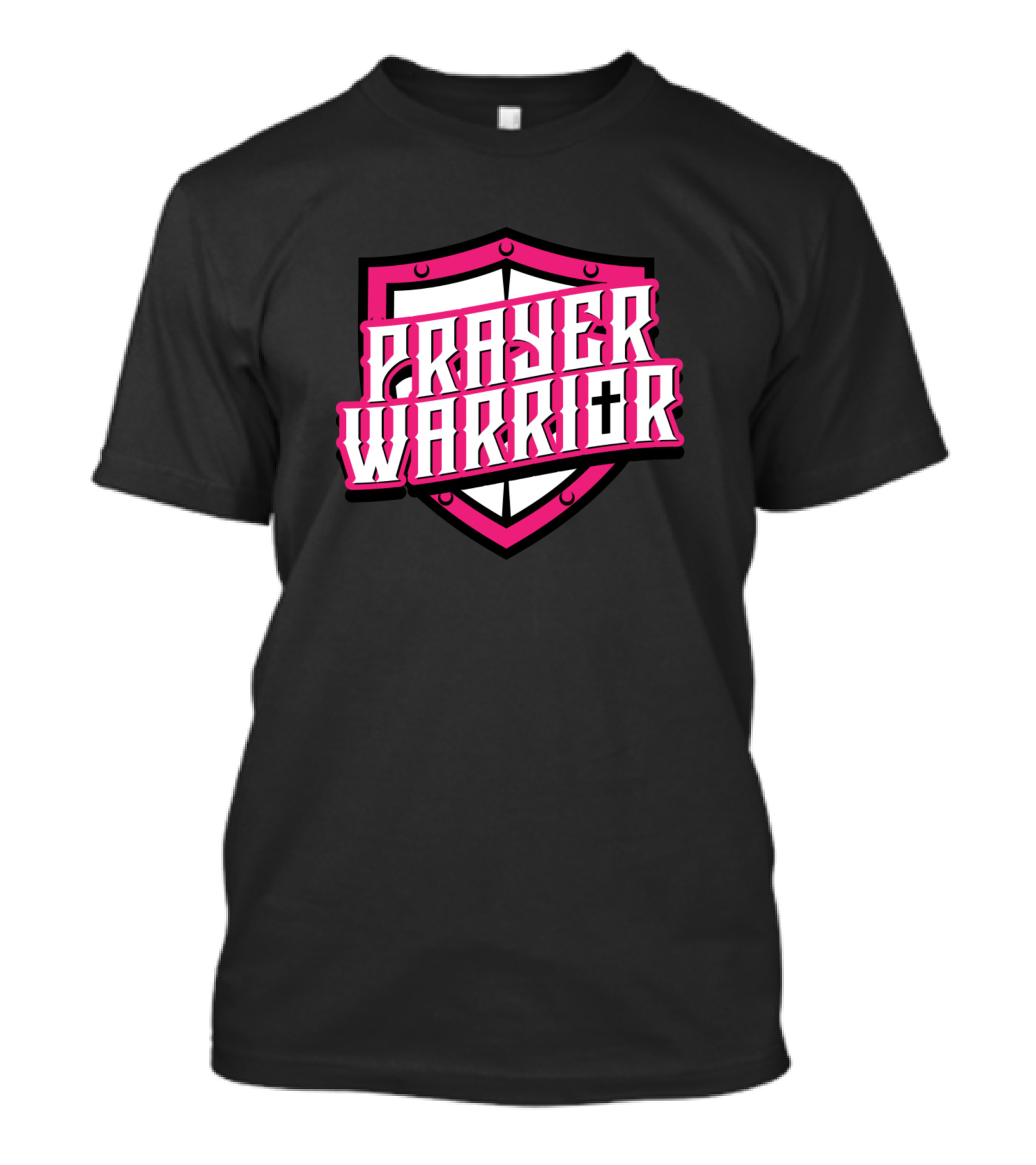 Prayer Warrior Shield With Cross T-Shirt