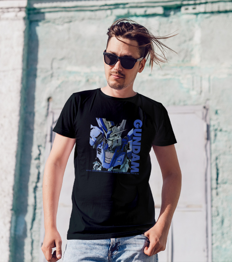 Gundam E.F.S.F. Amuro Ray's Customize Mobile Suit For New Type RX-93 T-Shirt