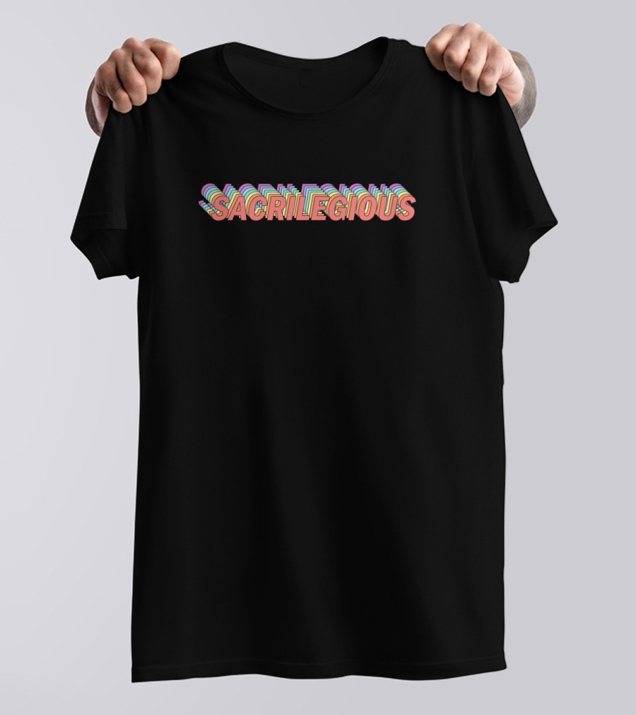 SACRILEGIOUS Retro Multicolor T-Shirt