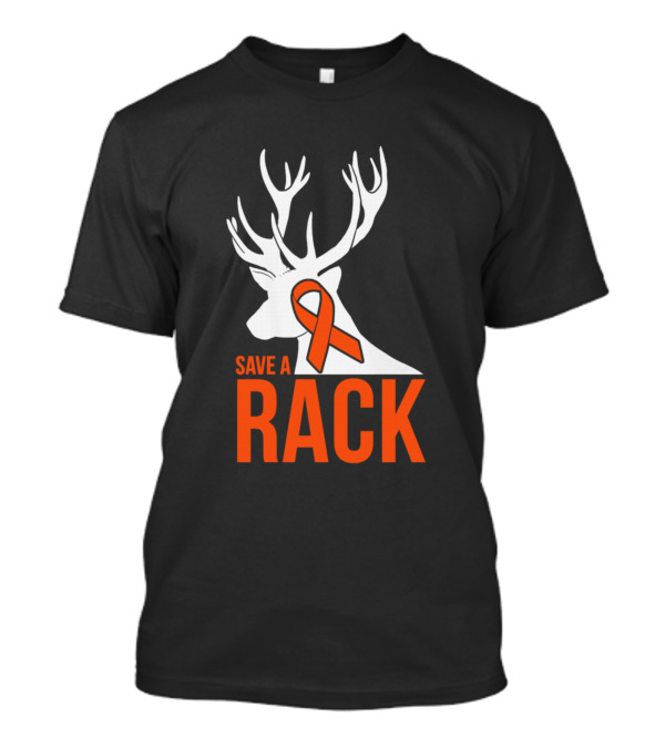 Save A Rack Orange Ribbon Chd Awareness Warrior Deer T-Shirt