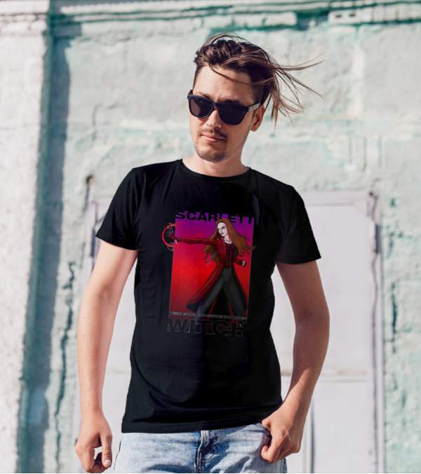 Scarlet Witch Magic Aura Red Cloak T-Shirt