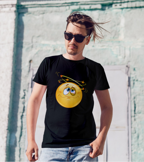 Seeing Stars Dizzy Emoji T-Shirt