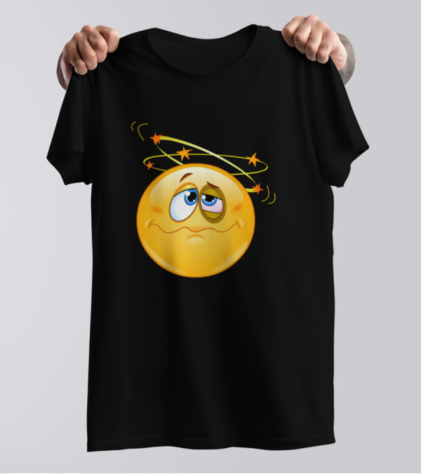 Seeing Stars Dizzy Emoji T-Shirt