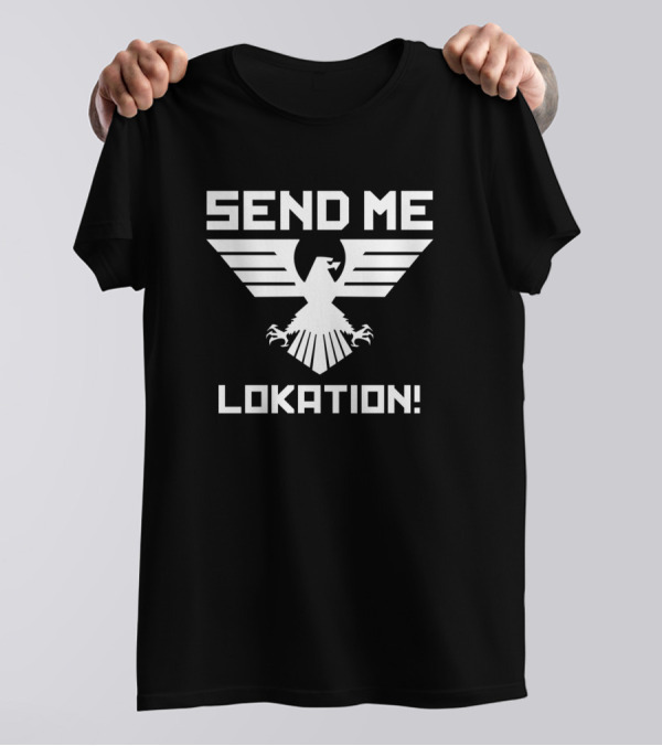 Send Me Location Dagestan MMA Fighter Eagle Motif T-Shirt