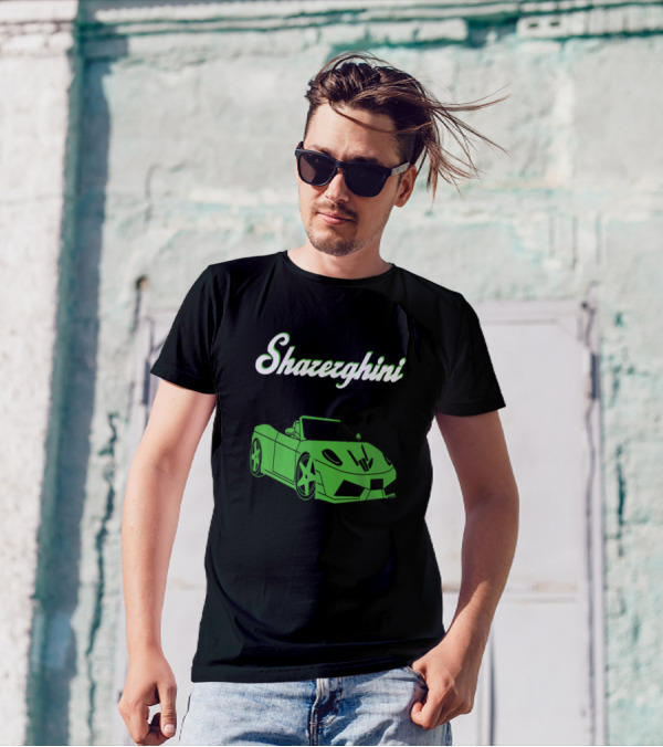 Shazerghini Merch Green Sports Car T-Shirt