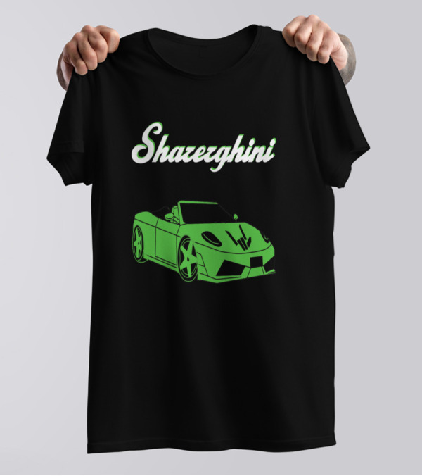 Shazerghini Merch Green Sports Car T-Shirt