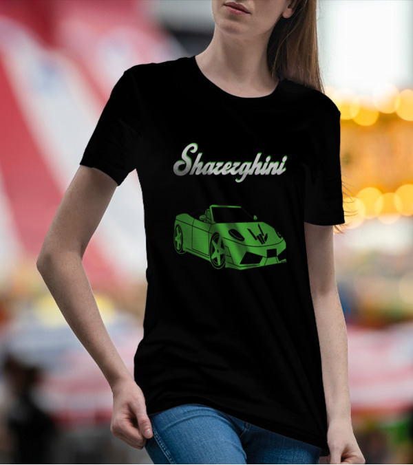 Shazerghini Merch Green Sports Car T-Shirt
