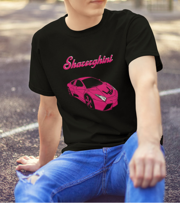Sharerghini Pink Sports Car T-Shirt