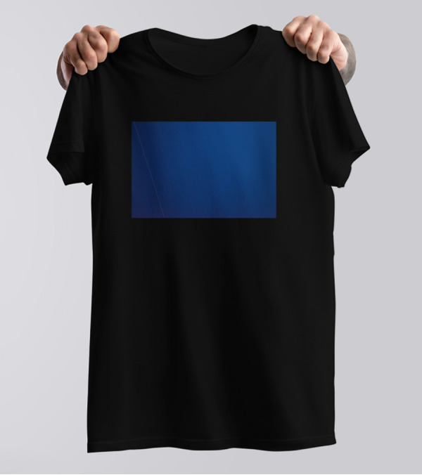 Simplistic Blue Deep Shade Harmony T-Shirt