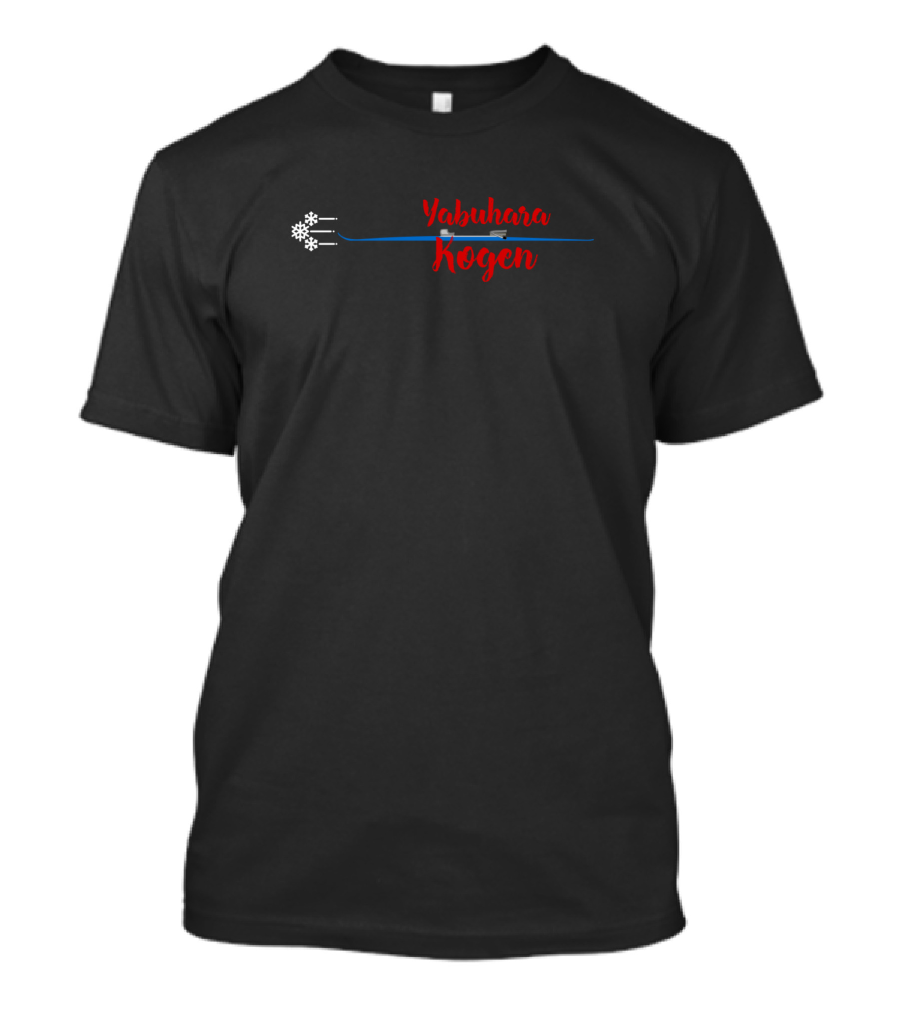 Ski Yabuhara Kogen Japan Snowflakes T-Shirt