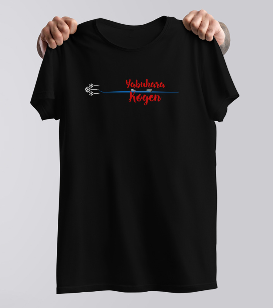 Ski Yabuhara Kogen Japan Snowflakes T-Shirt