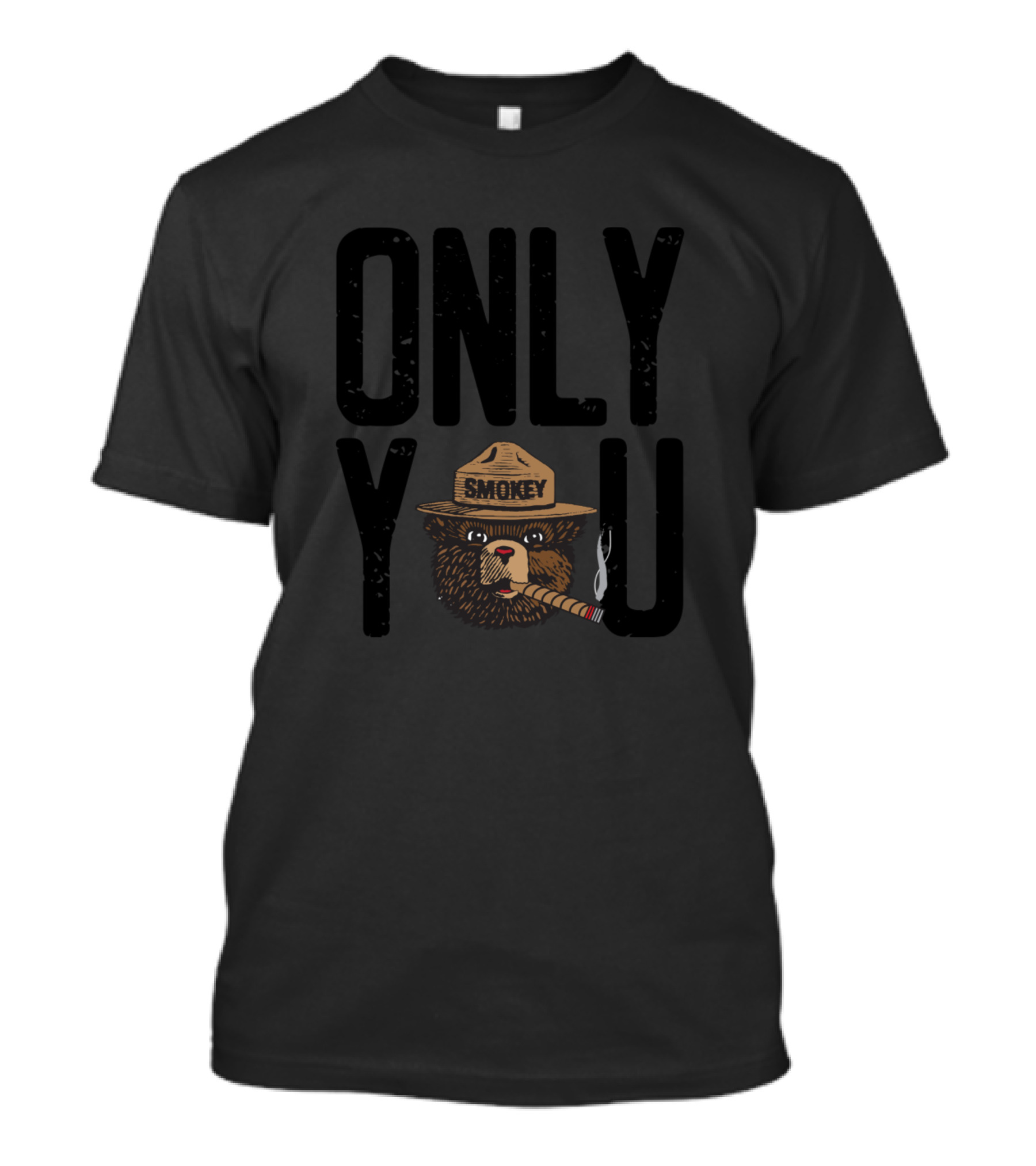 Smokey Bear Only You Retro Forest Fire Prevention Message T-Shirt