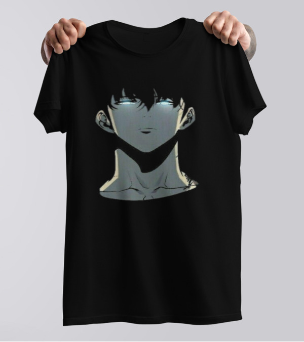 Solo Leveling Jinwoo Character Dark Mysterious Glow T-Shirt