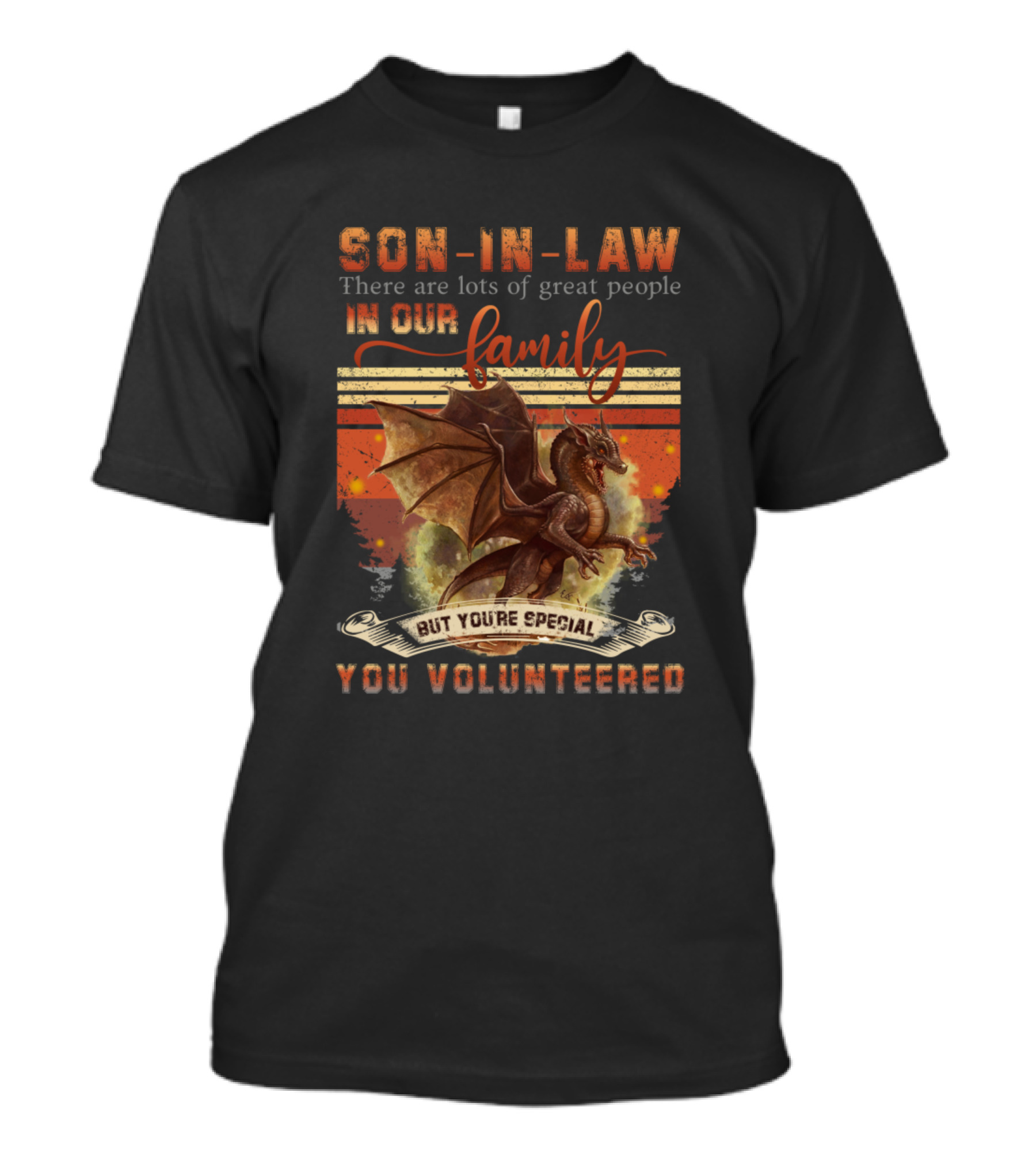 Son In Law There Are Lots Of Great People In Our Family But You're Special You Volunteered T-Shirt