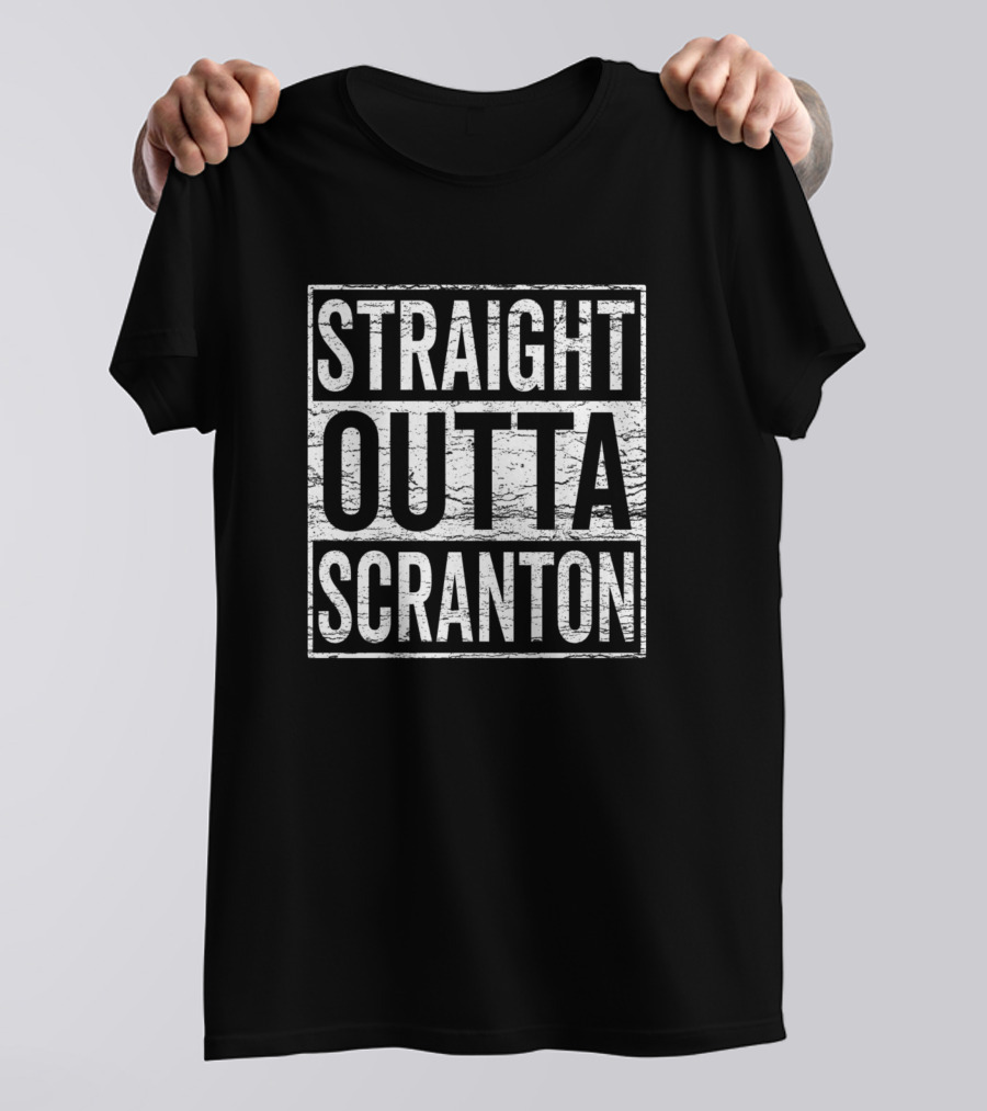 Straight Outta Scranton Lazy Scranton The Office T-Shirt